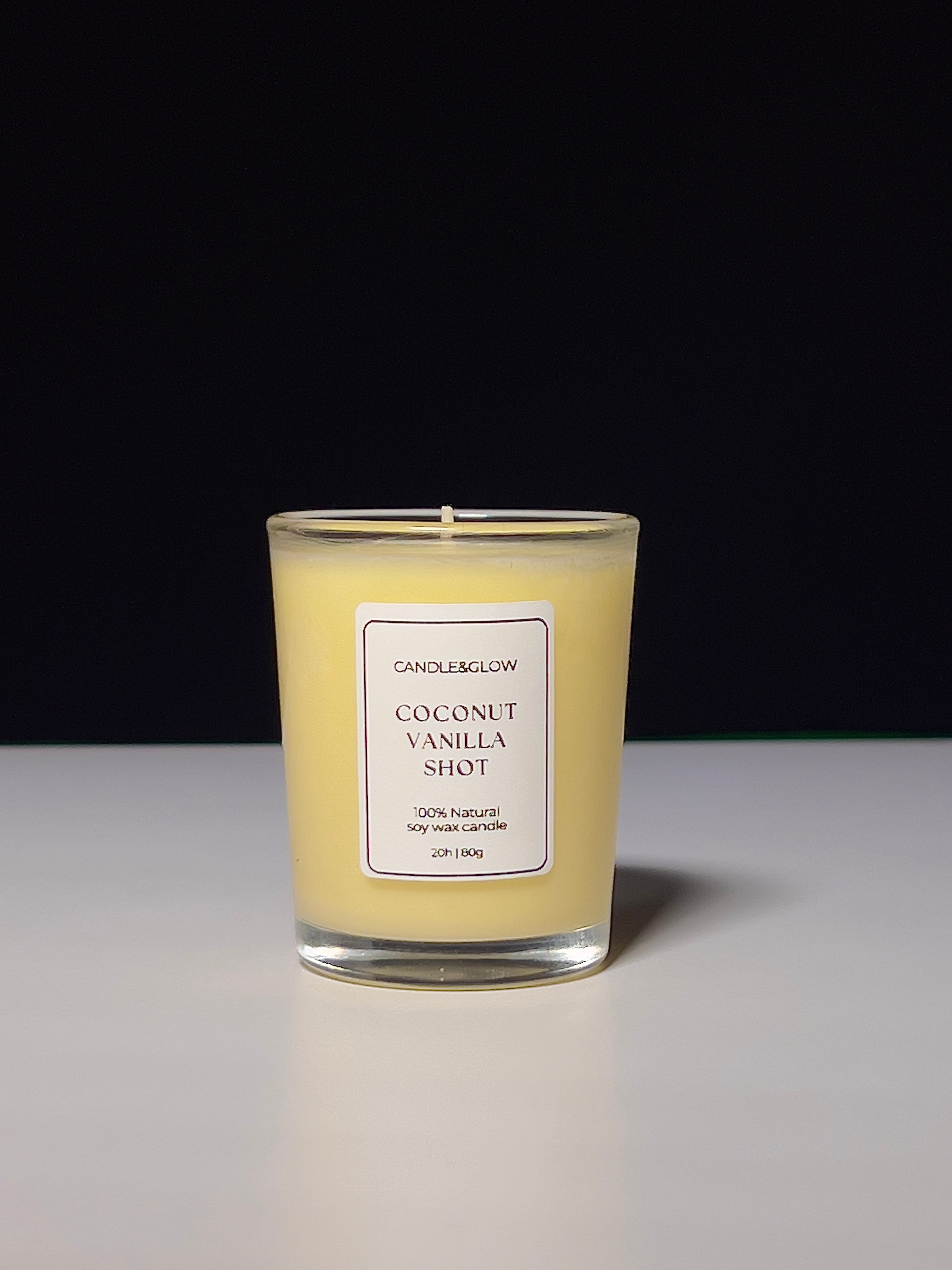 Coconut Vanilla Shot Candle